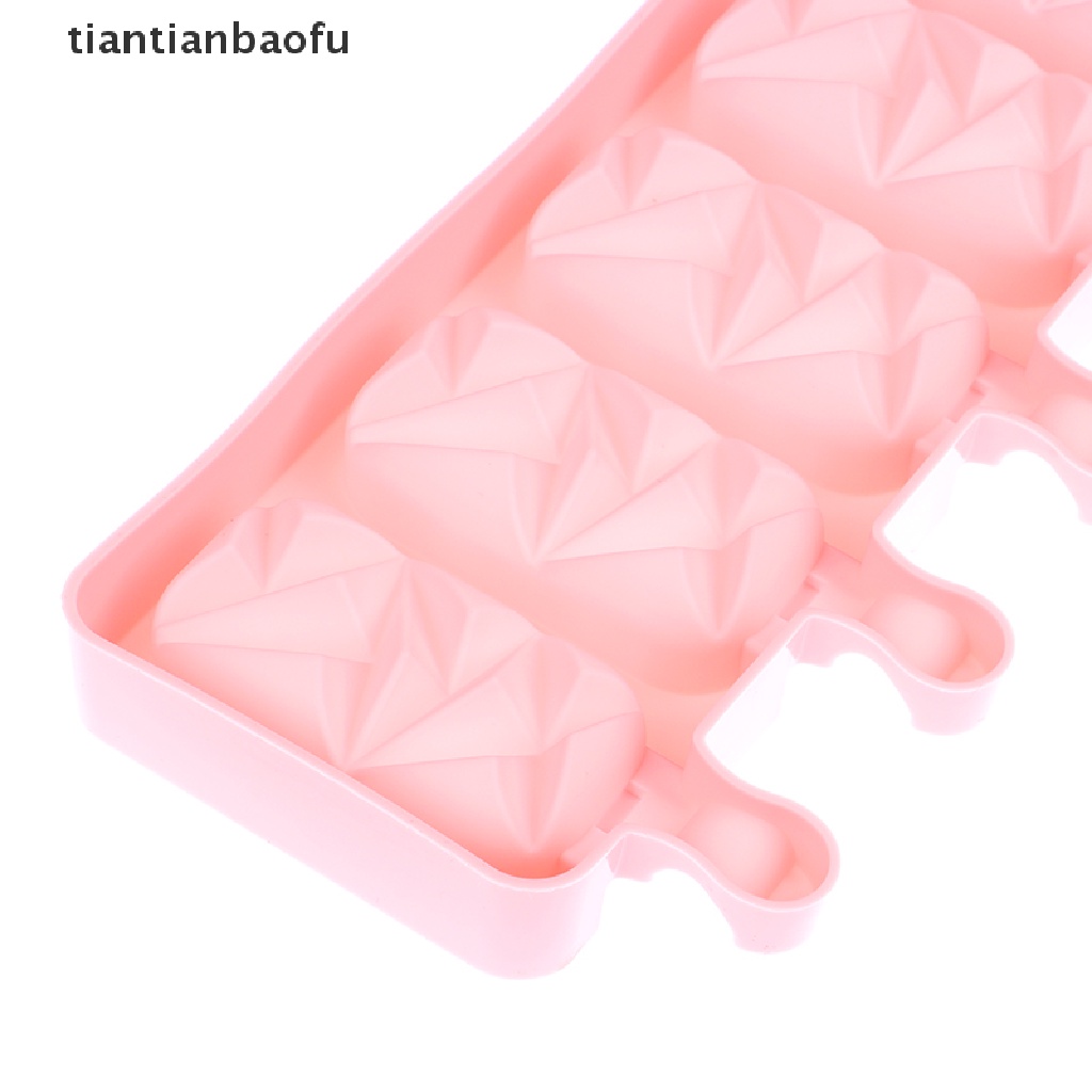 [tiantianbaofu] Cetakan Es Loli Bentuk Berlian DIY Coklat Pastry Silicone Mold Ice Cream Maker Butik