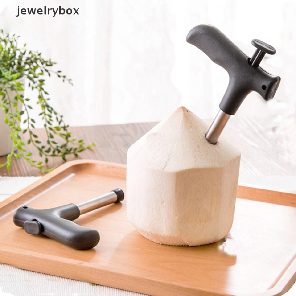 [jewelrybox] The Coconut Opener Tool Black Open Hole Cut Alat Pembuka Buah Gadget Dapur Butik