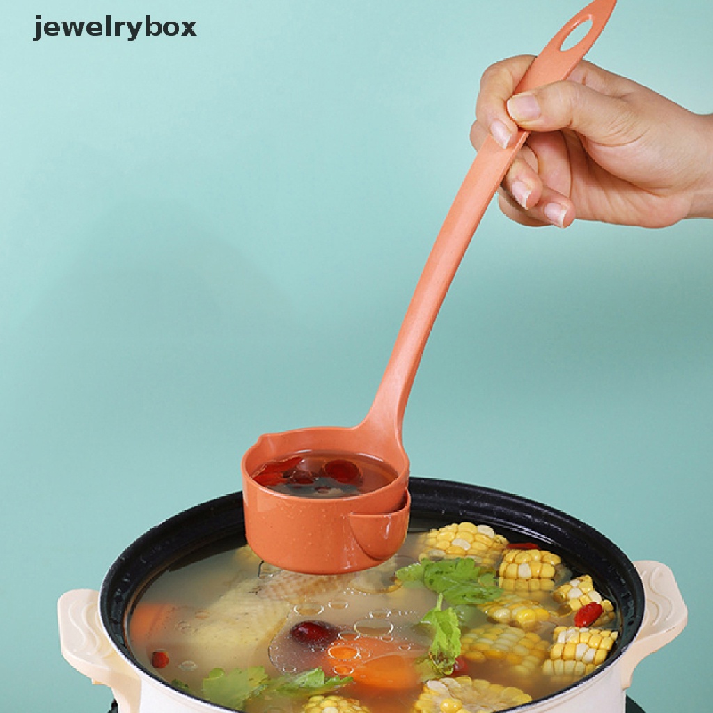 [jewelrybox] Handle Soup Spoon Sendok Pemisah Minyak Sup Colander Spoon Filter Grease Spoon Butik