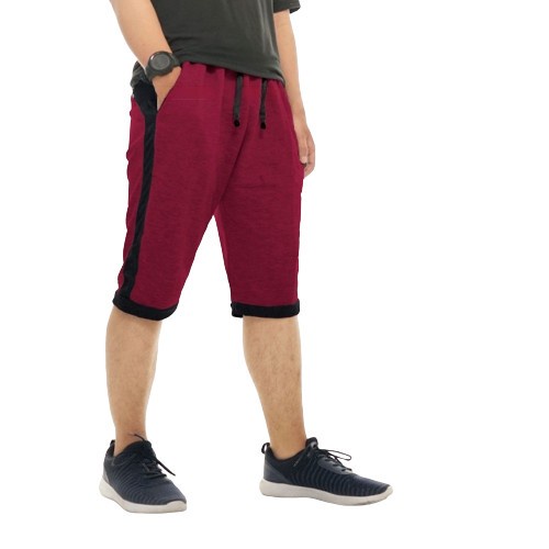 Promo Afkar Clothes SHUJI Short Pants Celana Pendek Casual Training Maroon - M