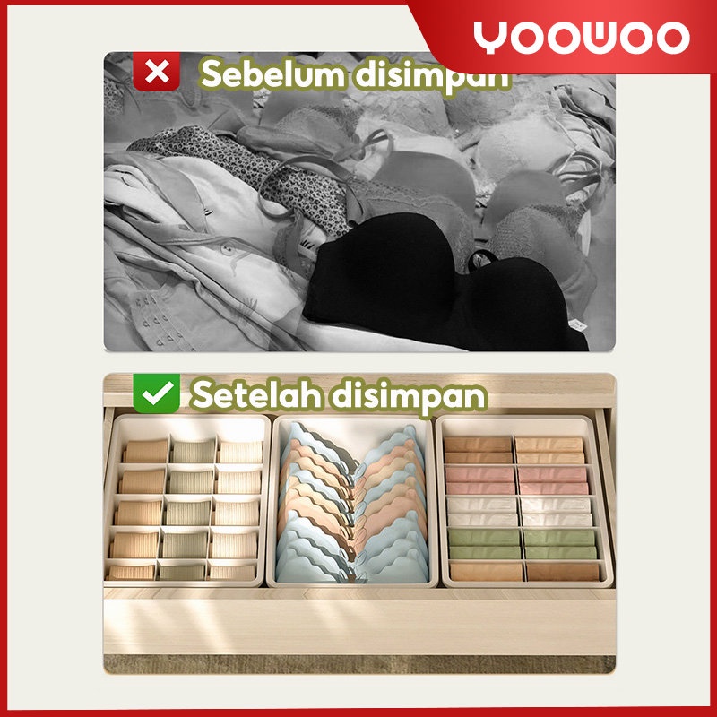 Storage box / Storage box underwear / penyimpanan underwear / storage box sekat