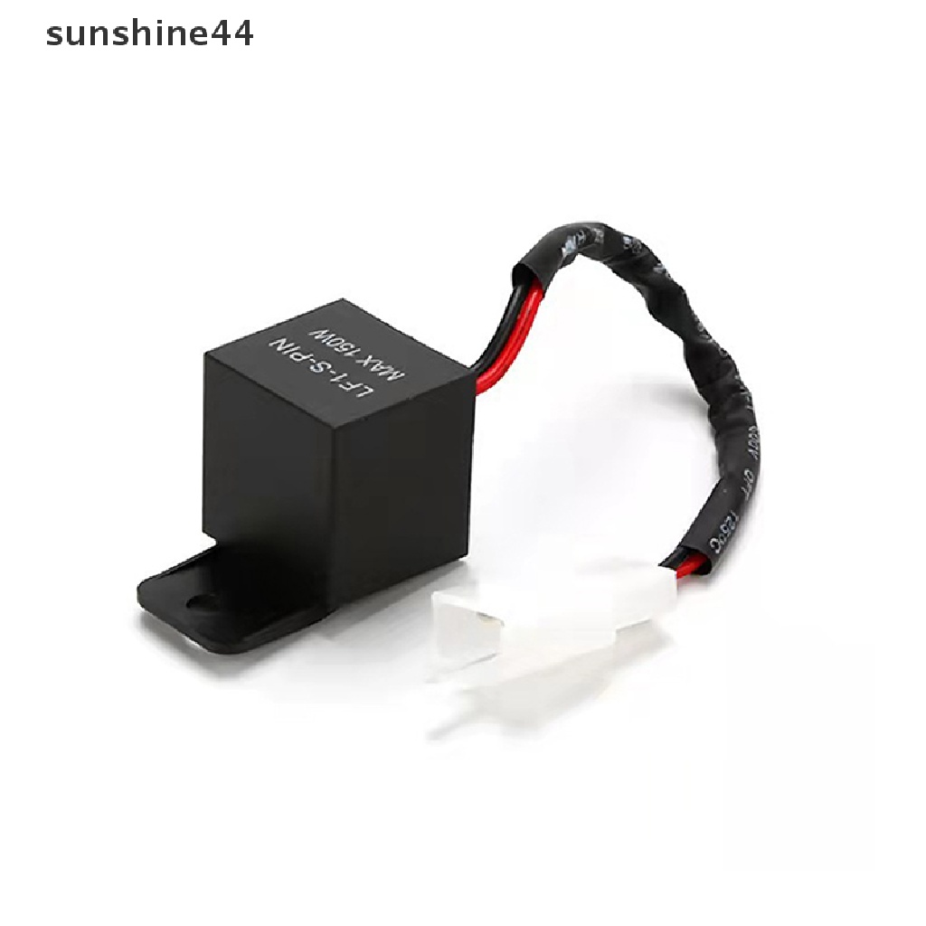 Sunshine Modif 12A 2Pin Relay Flasher LED Elektronik Untuk Honda Kawasaki Suzuki Yamaha Motor Motor Sein Bohlam Hyper Flash ID