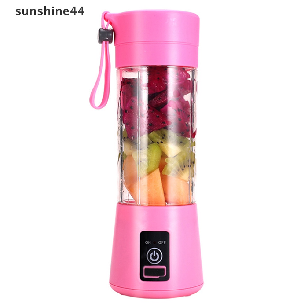 Sunshine Juicer Elektrik Portable USB Rechargeable Handheld Smoothie Blender Pengaduk Buah ID