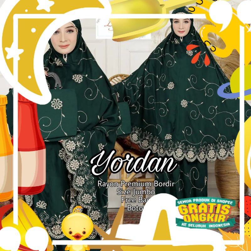 MUKENA YORDAN / MUKENA GROSIR TERMURAH. BY JS/ Trendy 2in1