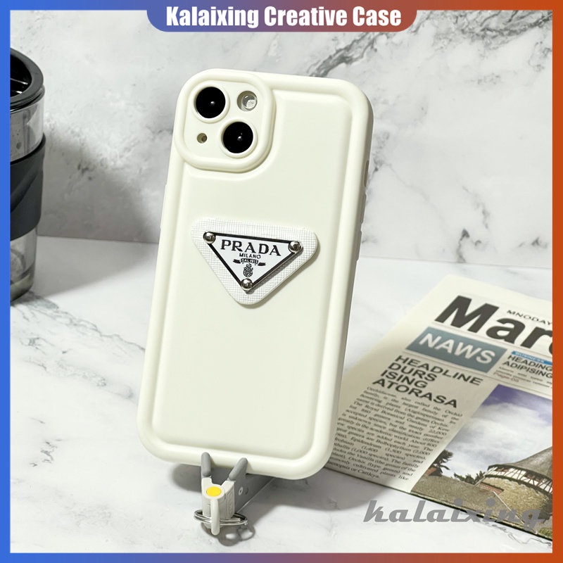 Casing Ponsel Lembut Bentuk Prada 3D Untuk iPhone 14 Pro Max13 12 11 ProMax Xs Max Xr X Xs Casing Air Bag Back Cover