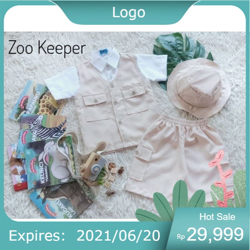 KOSTUM ANAK / BAJU ZOO KEEPER