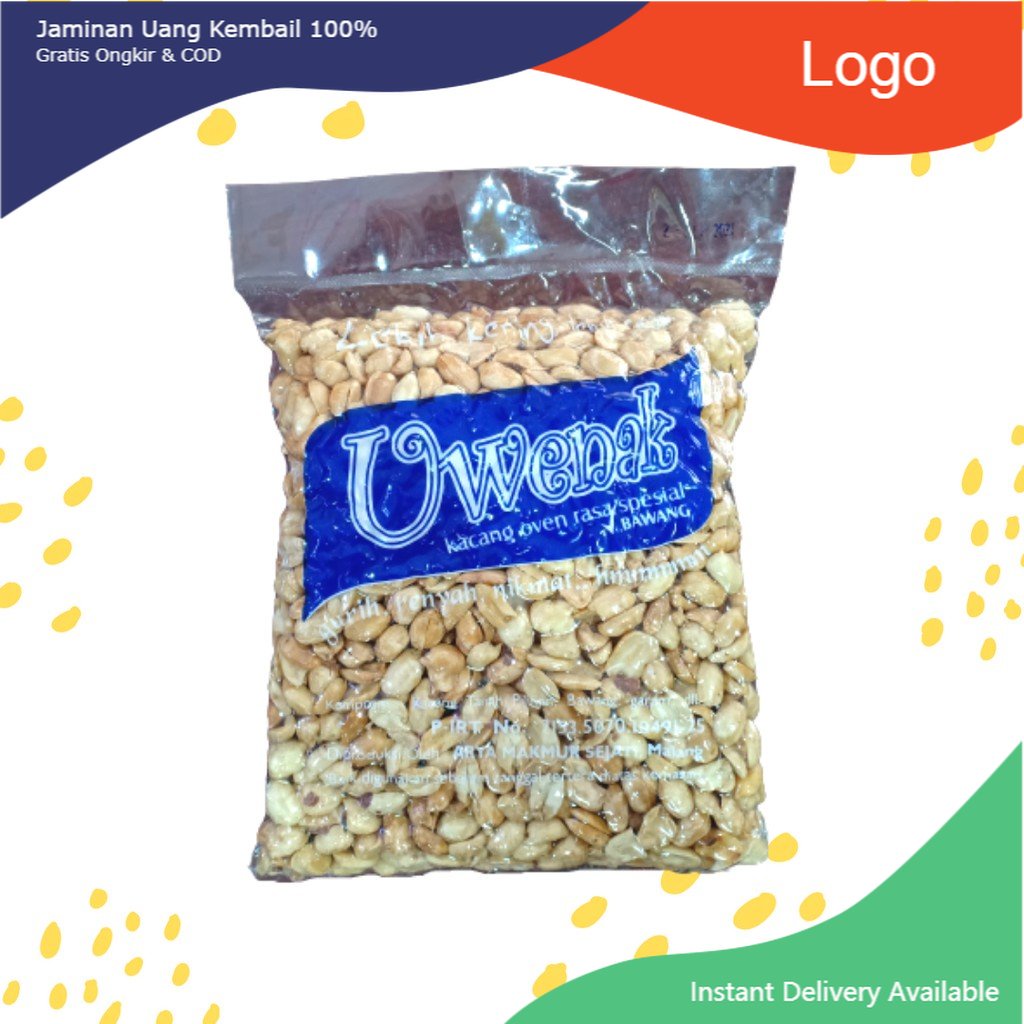 

Kacang Oven Uwenak Jumbo - Kacang Open Rasa Bawang 375gr (ikannus_shop)