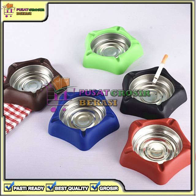 [PGB] ASBAK ROKOK BINTANG WARNA STAINLESS STEEL TAHAN LAMA KUAT