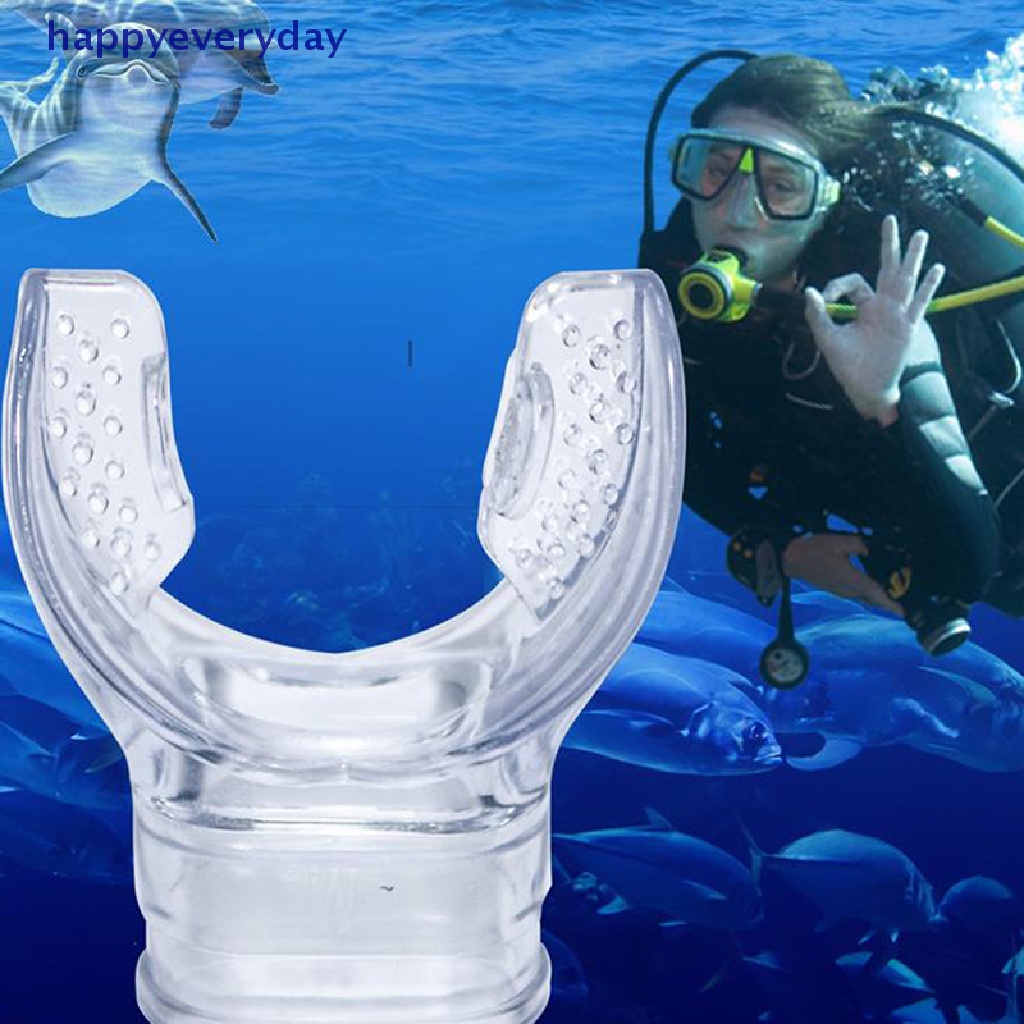 [happy] 1pc Tabung Selam Snorkeling Silikon Bening Underwater Diving Tube Aksesoris Renang [ID]