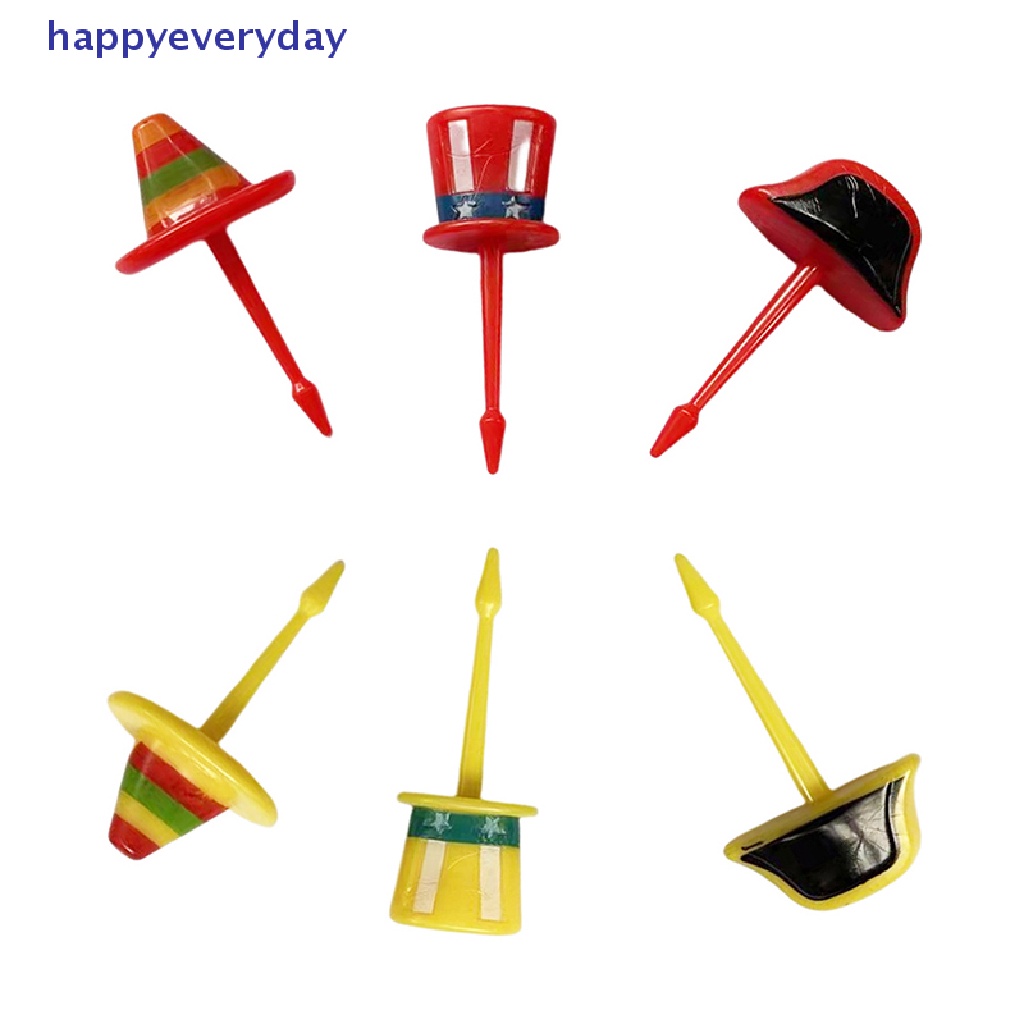 [happy] 1set Topi Kartun Lucu Anak Garpu Buah Plastik Bento Lunch Dessert Tusuk Gigi [ID]