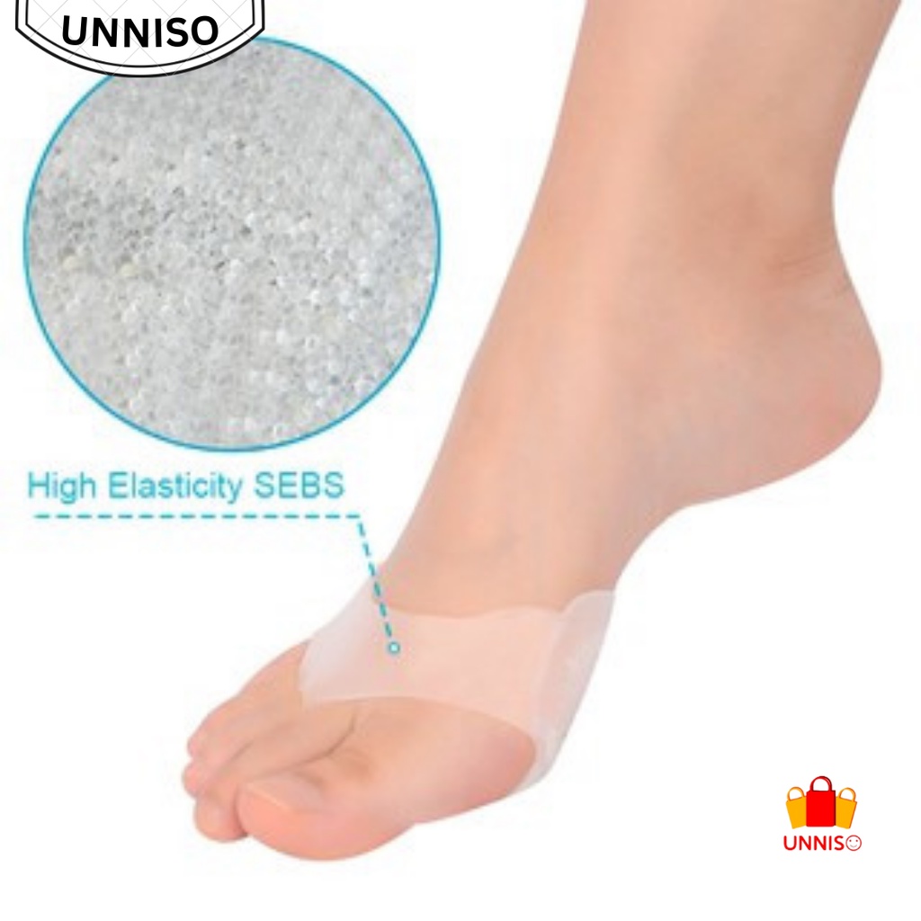 UNNISO - Bantalan Silicone Kaki Depan Insole Gel Anti Sakit Sepasang