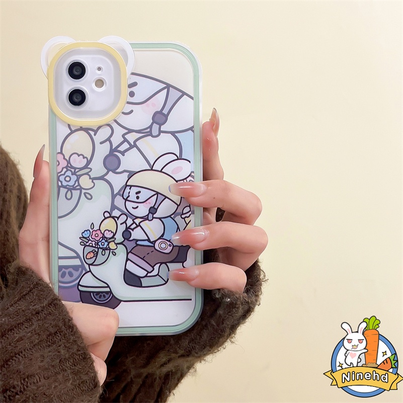 IPHONE Casing Kompatibel Untuk Iphone14 13 12 11 Pro Max X Xr Xs Max SE 8 7 6 6s Plus Ins Casing Ponsel Lucu Motif Kartun Silikon TPU Soft Case Shockproof Bumper Casing Cover Pelindung