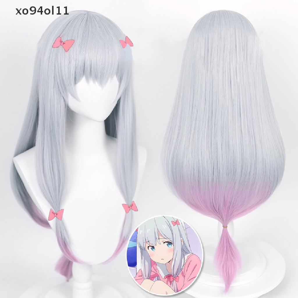 Wig Cosplay XO Eromanga Sensei Izumi Sagiri Wig Anime Wig Sintetis Tahan Panas OL