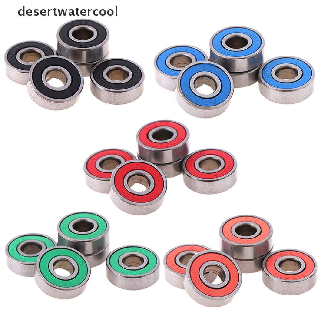 Deid 5Pcs ABEC-9 608RS Roda Skuter skateboard roller sealed ball bearings Martijn