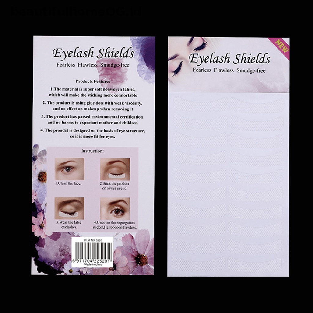 // Lebaran// 100pcs Kain Eyelash Extension Mata Putih Bantalan Stiker Tempelan Tape Perekat **