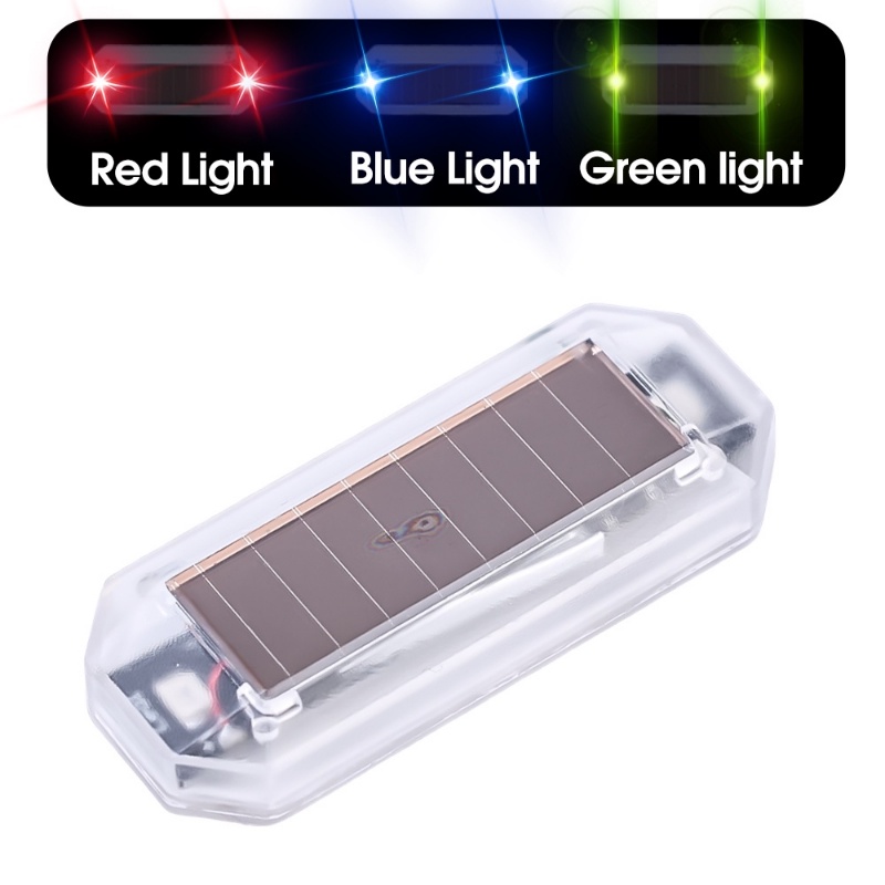 Lampu Ekor Strobo Otomotif Perekat Diri Kuat Tahan Lama/Mobil Motor LED Solar Powered Night Safety Warning Light