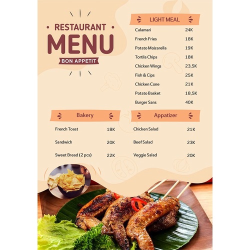 15 Desain Buku Menu CorelDraw