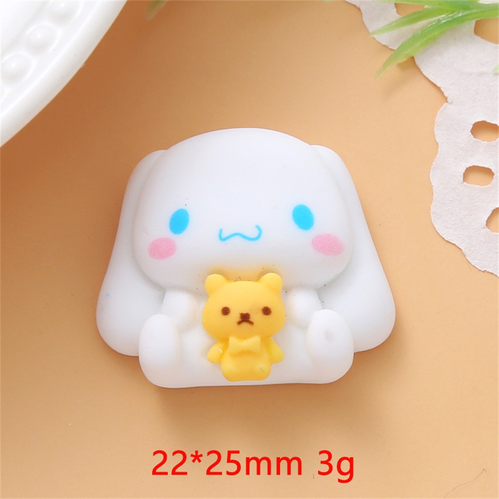 Aksesori Resin Sandrio Melody Lucu Kuromi Purin Crocs Pesona Diy Casing Ponsel Aksesori Dekorasi Bahan Buatan Tangan