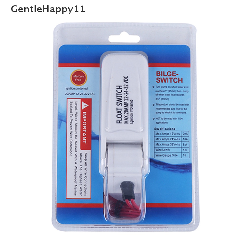 Gentlehappy 12V 1100GPH Otomatis Bilge Pump Boat Submersible Pump Marine Float Switch U7W6 id