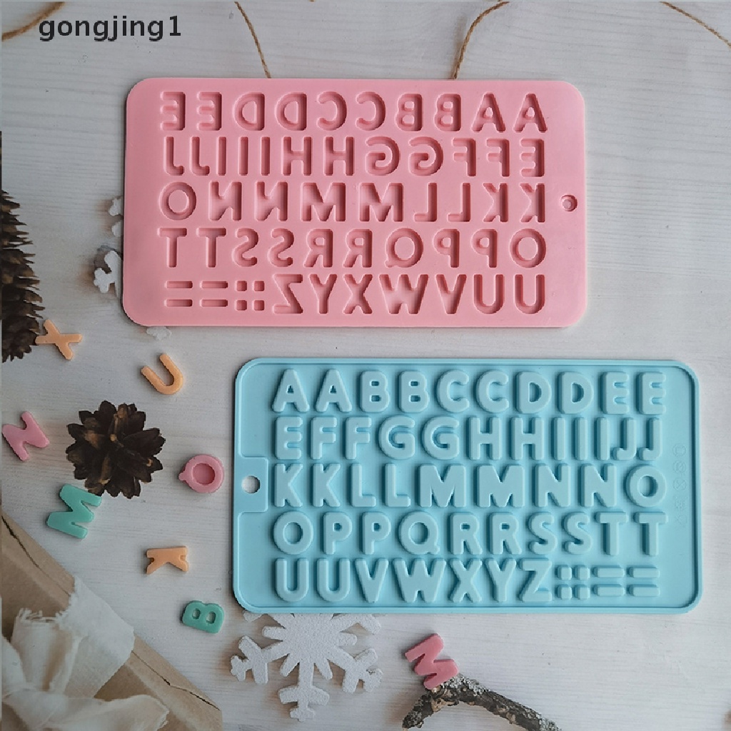 Ggg 1Pc Cetakan Silikon Coklat Huruf Alfabet Inggris Alphabet Cookie Cake Mold ID