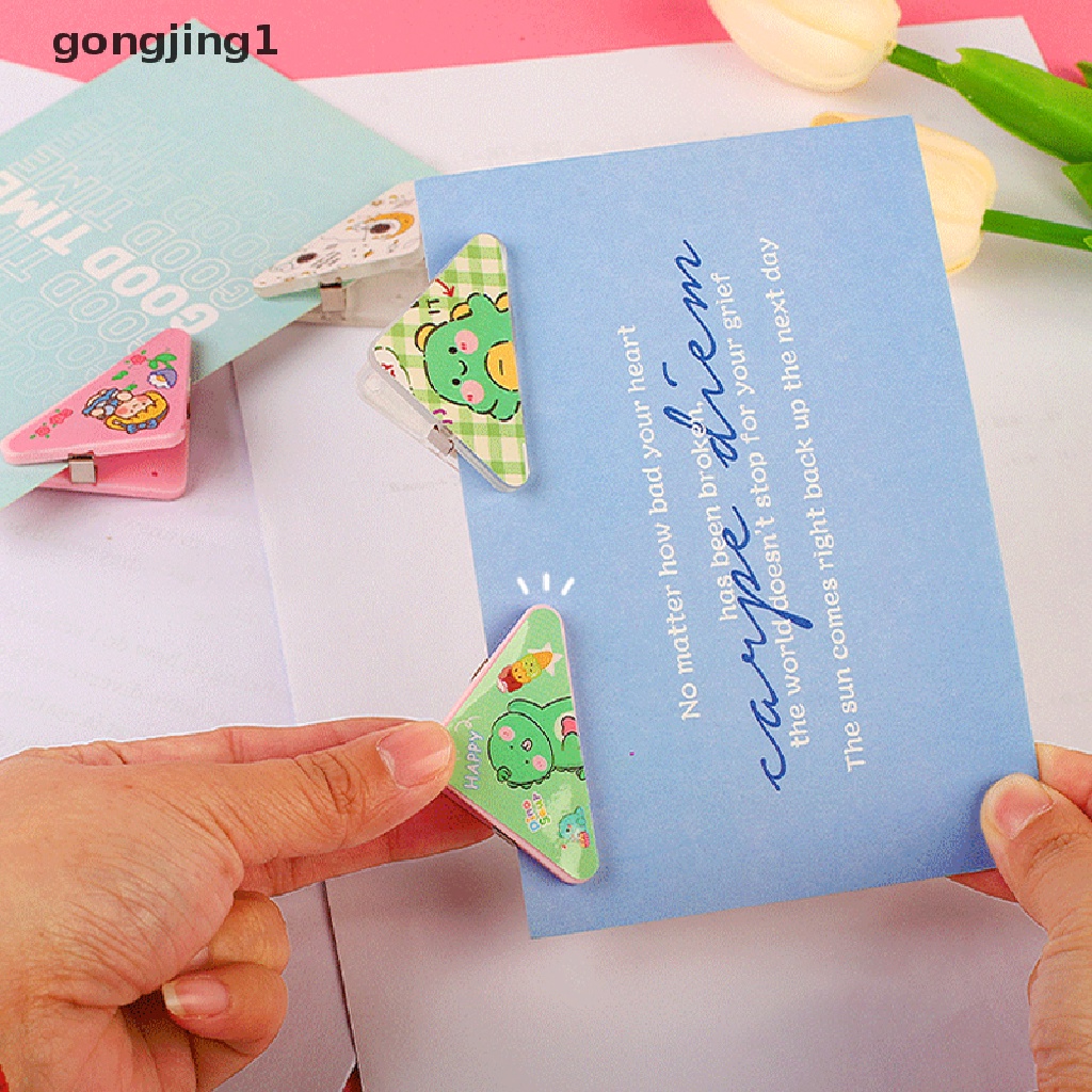 Ggg 5Pcs Kartun Klip Sudut Mini Bookmark Colorful Page Holder Paper Clip Penjepit File Index Foto Kantor Sekolah ID