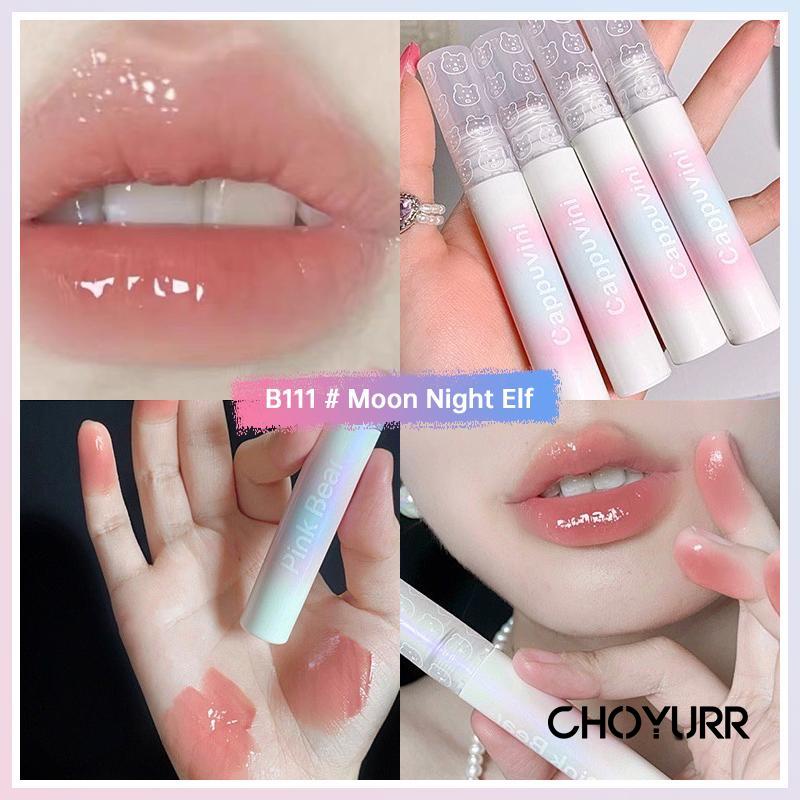 【COD】Cappuvini Lip Gloss Lip Bibir Pelangi Mutiara Non Noda Tahan Lama-CH