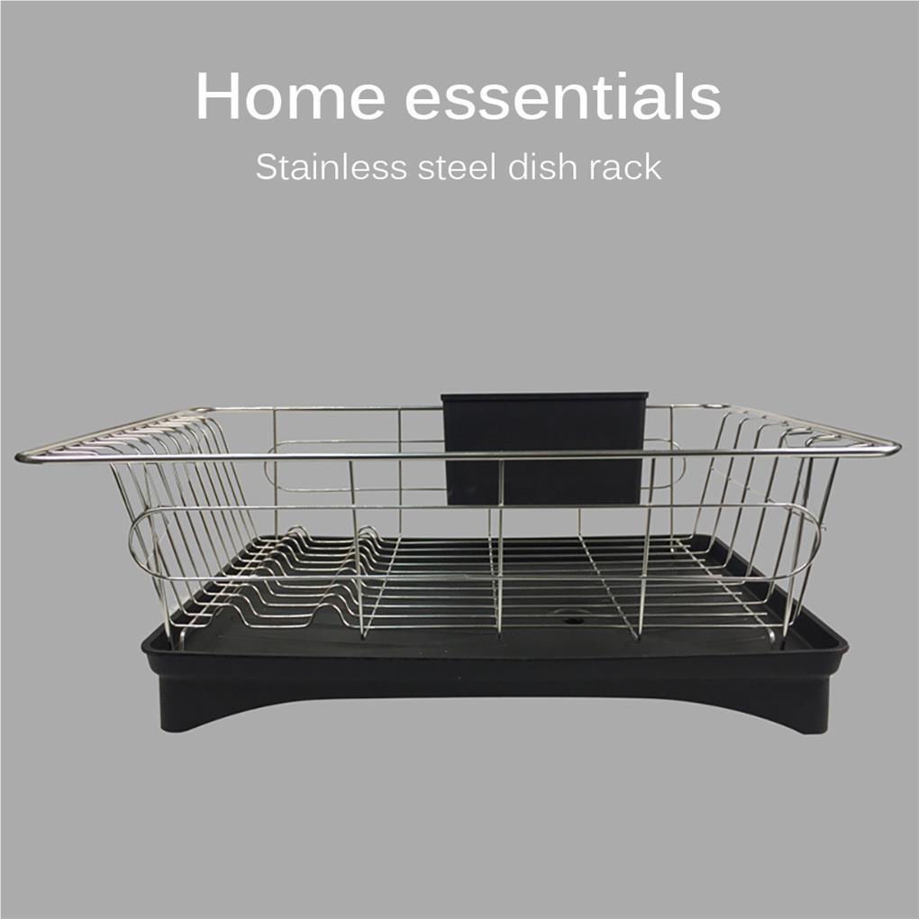 Rak Dapur Stainless Steel Peralatan Makan Mangkuk Piring Rak Penyimpanan Drain Rack Household