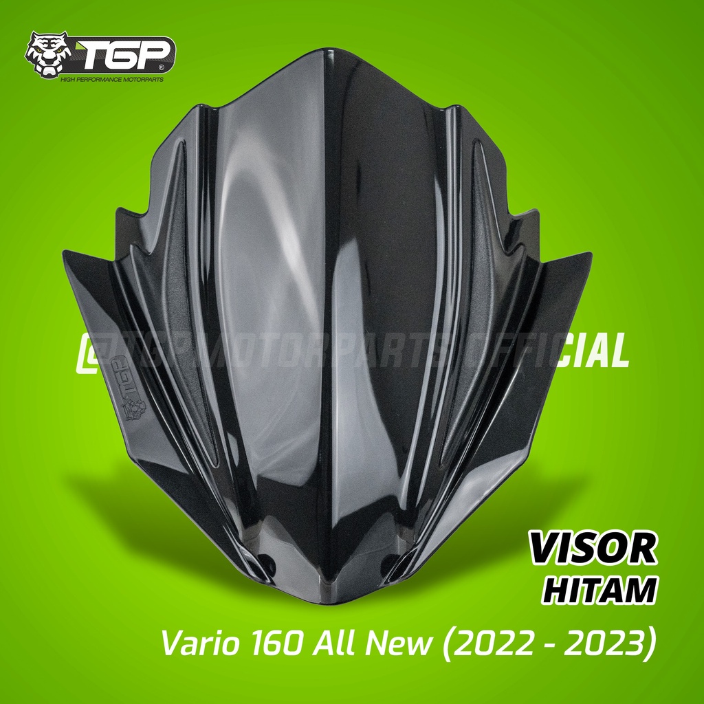 TGP Visor Honda Vario 160 All New black piano