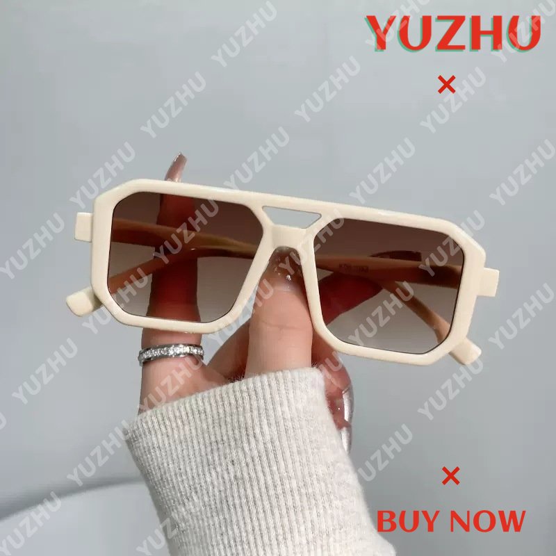 (YUZHU) Kacamata Hitam Balok Ganda Anak-Anak Fashion Korea Trend Candy Color Party Sunglasses Untuk Cewek/Cowok