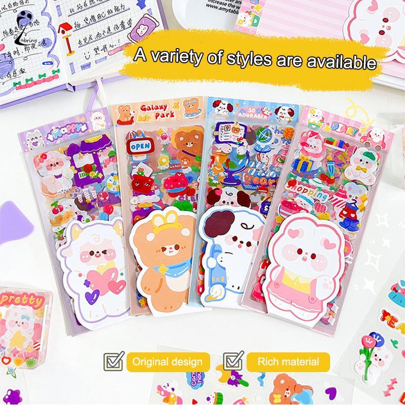 

Stiker Scrapbook Lucu Kartun Kartun PET Tahan Air DIY Bahan Dekorasi Cangkir Air Stiker Z