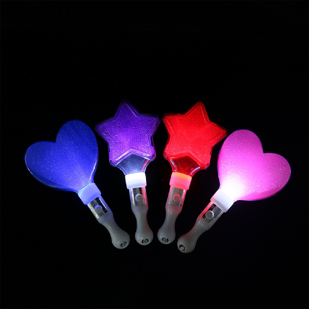 Xo LED Glow Stick Bentuk Hati Bintang Bercahaya Konser Cheering Tube Party Light Stick OL