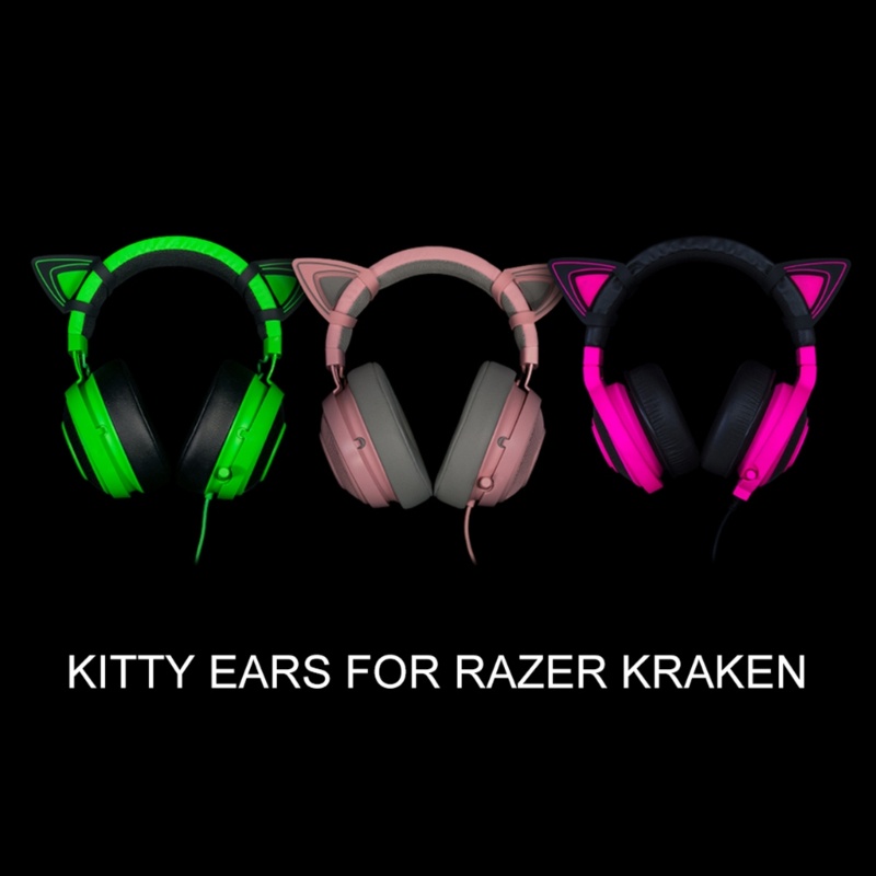 Vivi Headphone Telinga Kucing Super Cute Add Ons Attachment Telinga Kucing Untuk Kraken V2