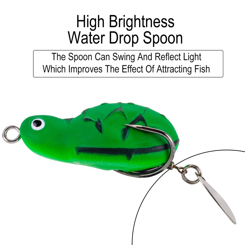 1pcs 4.5cm/7.5g Soft Frog Lure 14warna Mengambang Sendok Mini Snakehead Umpan Casting Swimbait Topwater Untuk Snakehead Trout Toman Pike