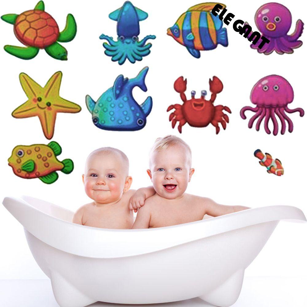 [Elegan] Stiker Mandi 3D Scrub Ocean World Tahan Air Baby On Bath Anak Kids Tile Decor