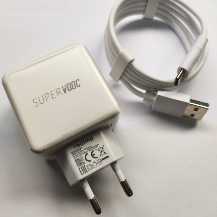 Charger Realme R17 Super Vooc 20W MICRO &amp; TYPE C Original oem