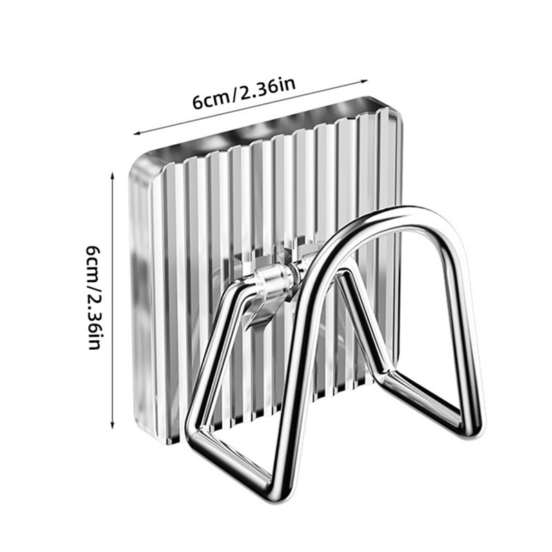 Spons Mewah Ringan Drain Drying Rack Dinding Wastafel Kait Bebas Pukulan Dapur Kamar Mandi Hemat Tempat Penyimpanan