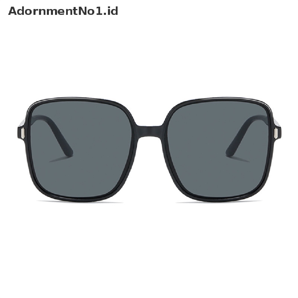 [AdornmentNo1] Padi Kuku Persegi Gradasi Warna Kacamata Hitam Wanita Trendy Anti-UV Retro Sunglasses [ID]