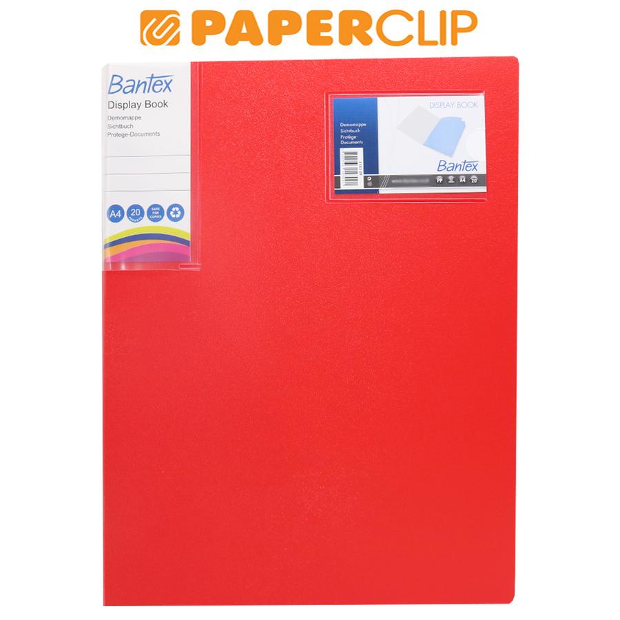 

DISPLAY BOOKS / CLEAR HOLDER BANTEX 3143 A4 20 09 RED