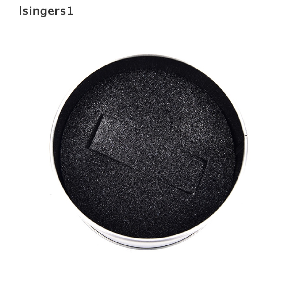 [lsingers1] Kotak Jam Tangan Perhiasan Silver Round Metal Display Case Dengan Cushion Watch Box Holder Butik