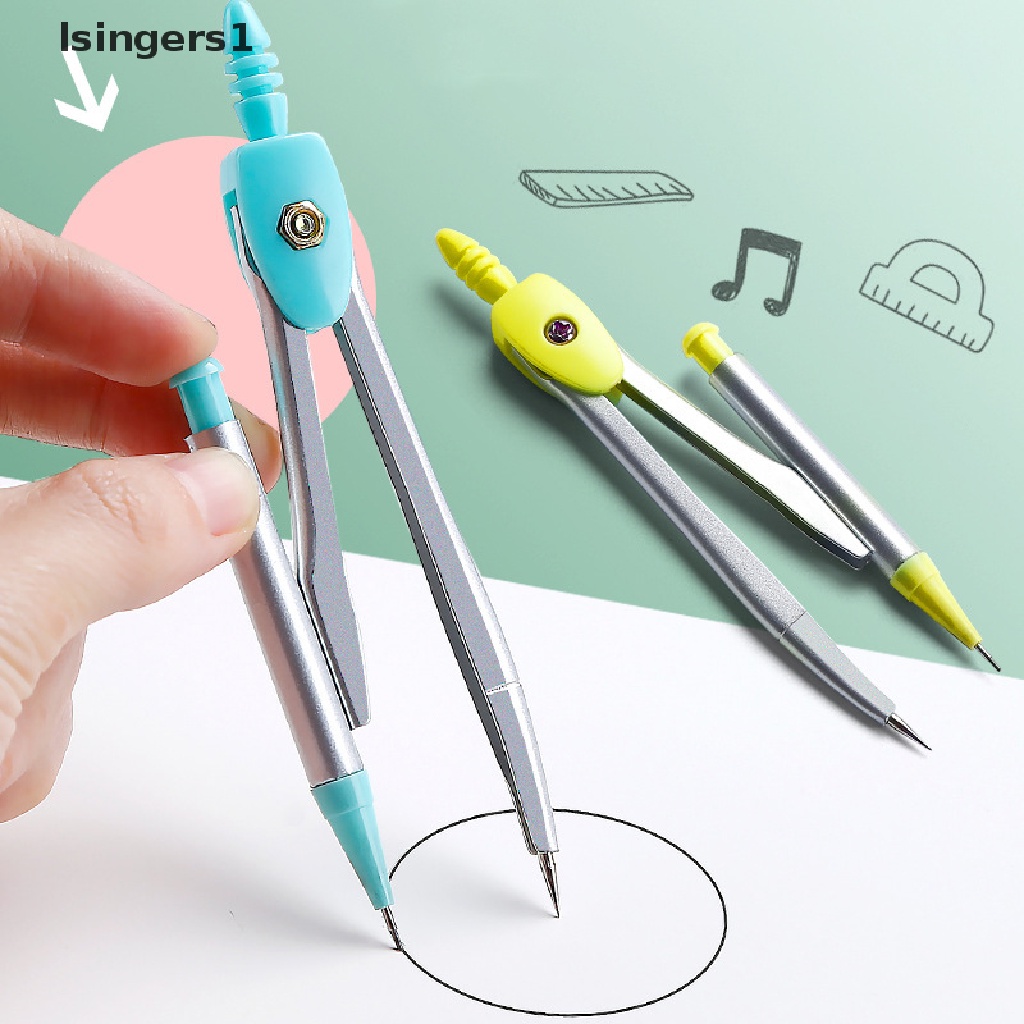 [lsingers1] 7pcs Set Matematika Kompas Untuk Siswa Dengan Kotak Penyimpanan Anti Pecah Kotak Besi Anak Penggaris Segitiga Karet Tin Pensil Case Alat Tulis Siswa Set Perlengkapan Sekolah Butik