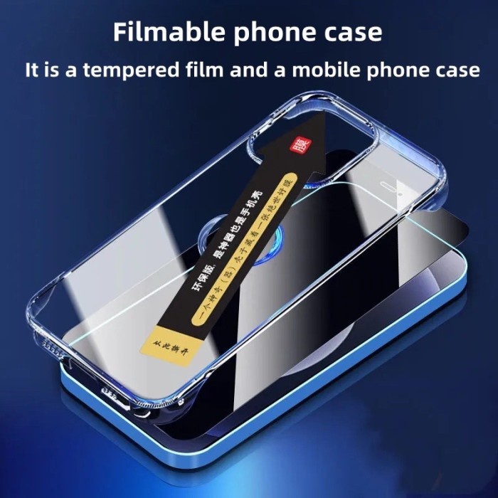 SUPERFIT HARD CASE + TEMPERED GLASS FOR IPHONE 13 13 PRO 13 PRO MAX