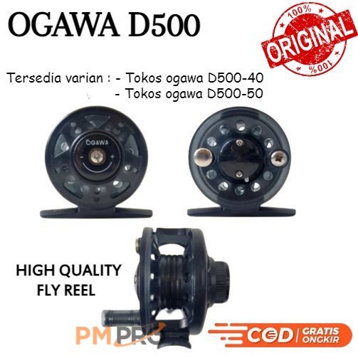 Rel / Reel Tokos Ogawa D500 40 50 Gulungan Senar Untuk Joran Pancing Tegek Atau Ukelan Mini Warna Hi