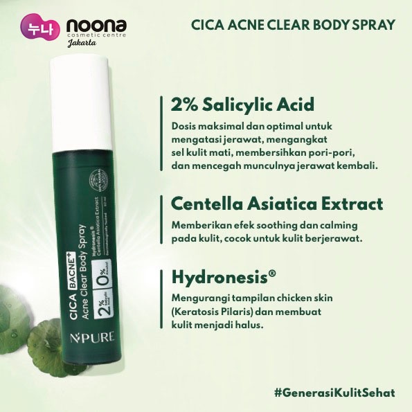 NPURE CICA BACNE+ ACNE CLEAR BODY SPRAY 50 ML