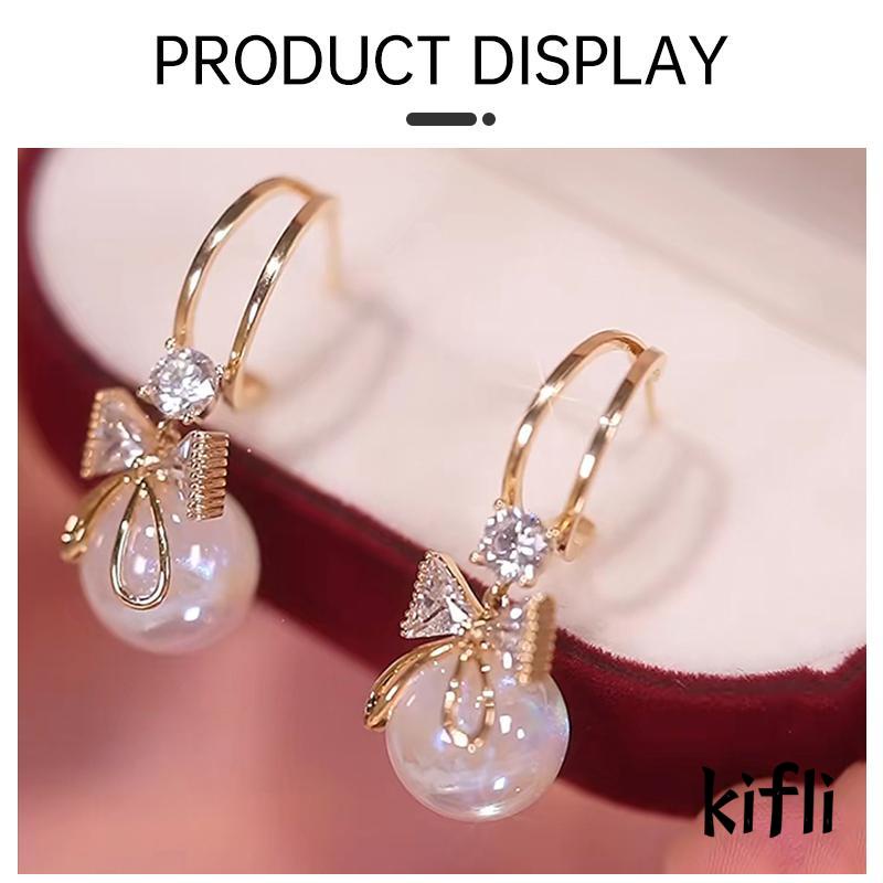 [KD] Anting Gaya Minimalis Anting Mutiara Mermaid Perak925 Elegan Prancis