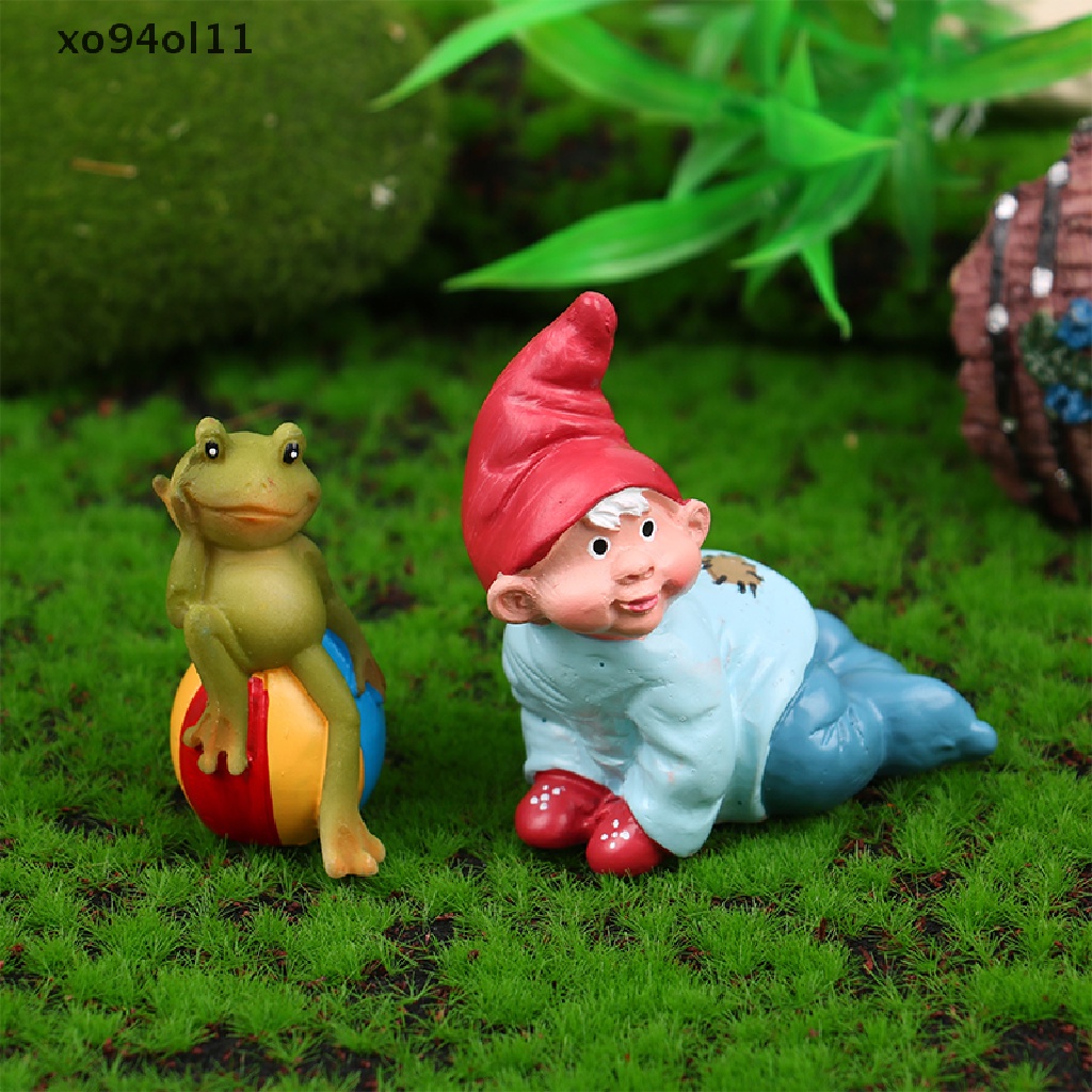 Xo Mini Lucu Bayi Gnomes Peri Taman Pesta Dwarf Patung Miniatur Halaman Mikro Lanskap Pot Bunga Patung Ornamen Natal Hadiah OL