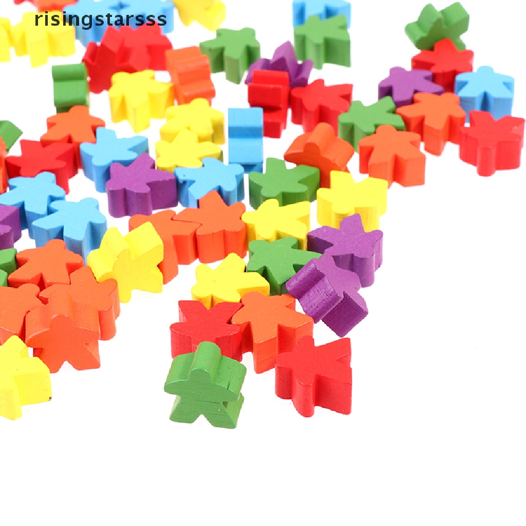 Rsid Span-new 100meeples 16mm Extra Board Game Bits Gadai Potongan Catur Curah Pengganti Jelly