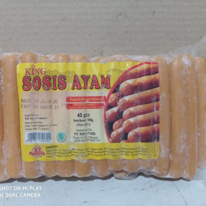 

Sosis ayam isi 40 King 1 kg