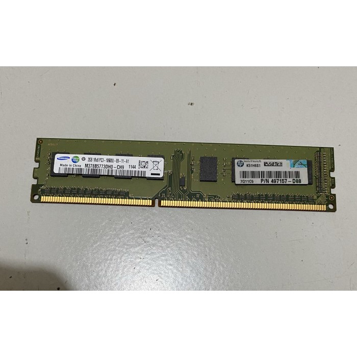 Memory ram samsung 2gb 1rx8 pc3-10600u ddr3