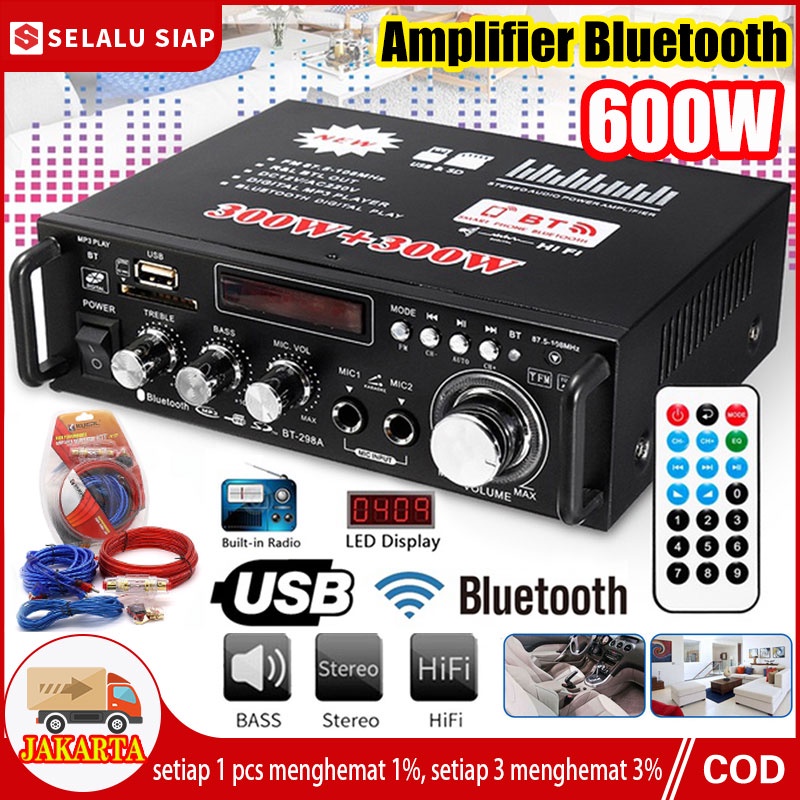 amplifier mobil amplifier mini bluetooth Amplifier Kabel 600W Amplifier Bluetooth Karaoke Home Theat
