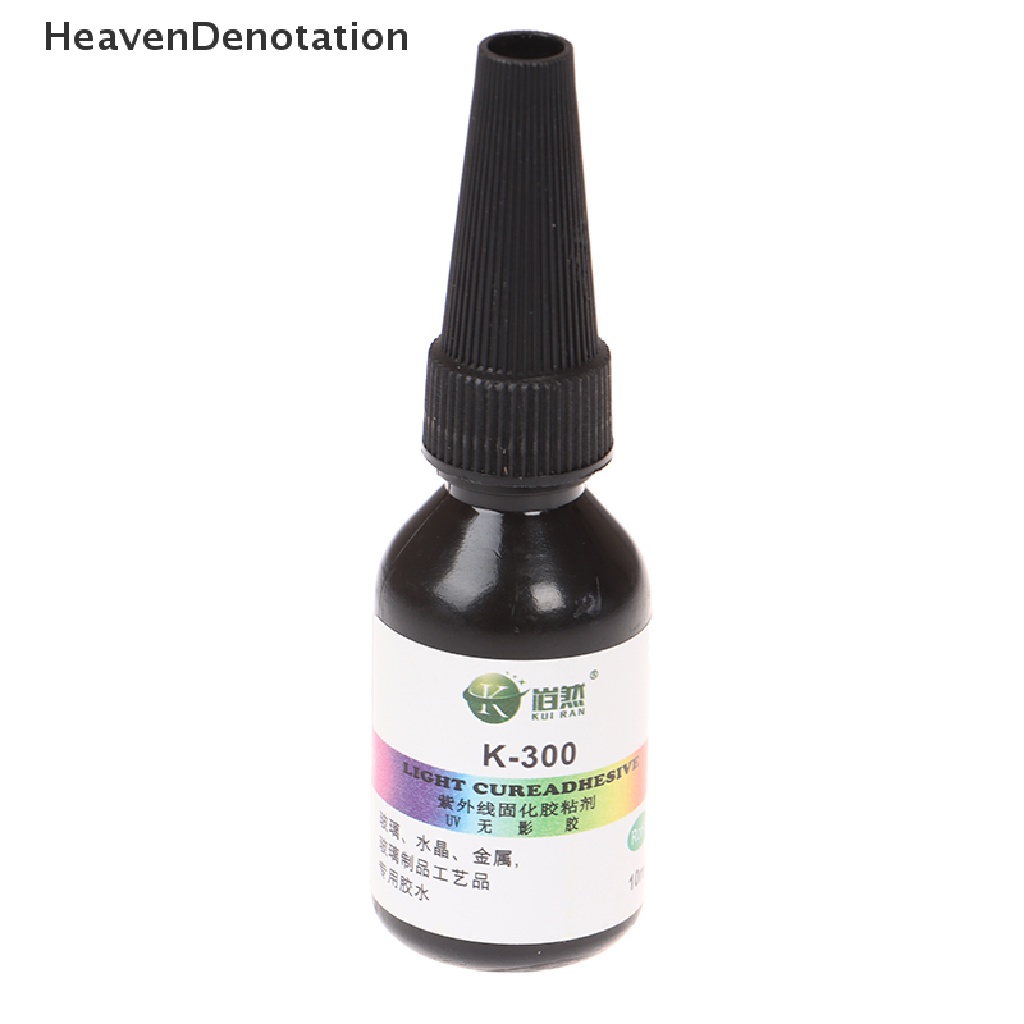 [HeavenDenotation] 10ml Lem UV UV Curing Adhesive K-300 Kaca Kristal Transparan Dengan Senter HDV